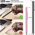 Long Stylus Pens for Touch Screens (5 Pack 185mm) High Sensitivity, Precision and No Scratches, Compatible with iPad, iPhone, Android, Tablets and More. Capacitive Touchscreen Stylist Mesh Fiber Tips