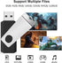Wooolken 5 Pack 16GB 2.0 (5 Flash Drive, USB Memory Stick with Lanyards Swivel USB Stick for Data Storage and Backup
