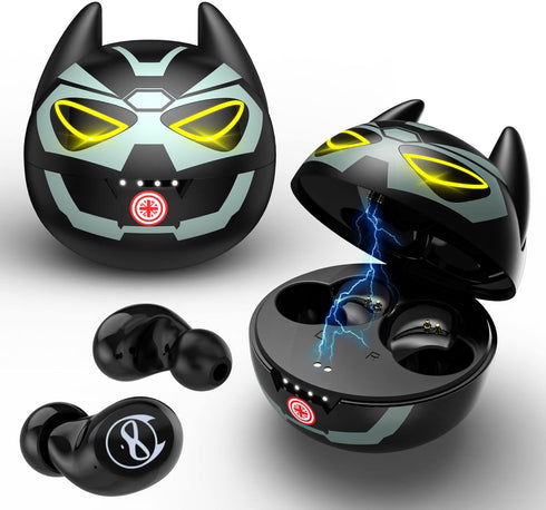 Wireless Earbuds for Kids Boys, Bluetooth Earphones with Mic, IPX5 Water Resistant, 36H Playtime
