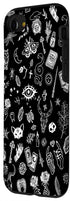 iPhone SE (2020) / 7 / 8 Witchy Gothic Black Case, Spiritual Magic Wicca Mystic Witchcraft Design