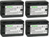 Kastar 4-Pack Battery - VW-VBK180 Replacement for Panasonic HDC-TM40PC, HDC-TM41, HDC-TM45, HDC-TM55, HDC-TM60 Cameras