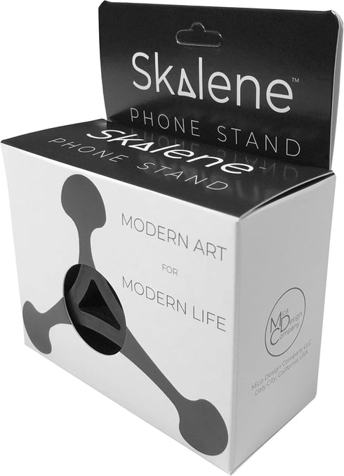 Mica Design Company 100% Skalene Phone Stand - Silicone Rubber, Adjustable Phone Holder, Prop, Rest - Desk, Office