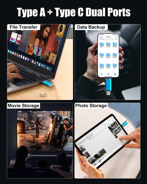 KOOTION 32GB 2 1 3.0/Type USB C Flash Drive in OTG USB C Thumb Drive Dual Drive USB C Memory Stick for Smartphone