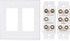 Cable Matters Double Gang 5.1 Speaker Wall Plate in White - Home Theater Wall Plate, Banana Plug