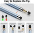 10 PCS Stylus Pen for Touchscreen - 2-in-1 High Sensitivity Stylus for iPad, Compatible with iPhone, Android Tablets