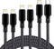 Cugunu 5-Pack USB C to Lightning Cable, MFi Certified, Fast Charging, 3/3/6/6/10FT for iPhone 14/13/12/11/XS/XR/X/8 -