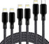 Cugunu 5-Pack USB C to Lightning Cable, MFi Certified, Fast Charging, 3/3/6/6/10FT for iPhone 14/13/12/11/XS/XR/X/8 -