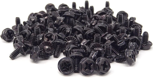 Honbay 100PCS 6#-32x6 Hex Phillips Head Replacement Screws for PC Computer Cases