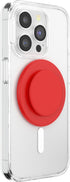 PopSockets Round Phone Grip Compatible with MagSafe, Adapter Ring Included, Wireless Charging Compatible - Basic Rosso