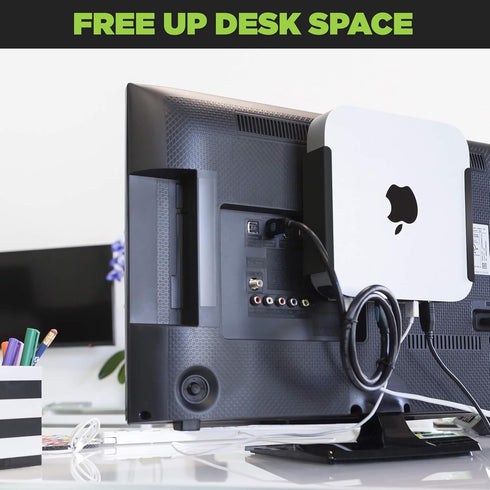 HIDEit Mounts MiniU Bracket for Mac Mini - US Patent, American Company - Steel Wall Mount, Under Desk Mount, VESA Monitor Mount for Mac Mini - Compatible with Mac Mini M1