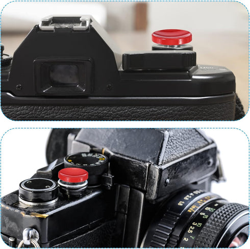 2 Pack PATIKIL Camera Shutter Button, Soft Shutter Release Button Pure Copper Camera Button Concave Suitable for Nikon