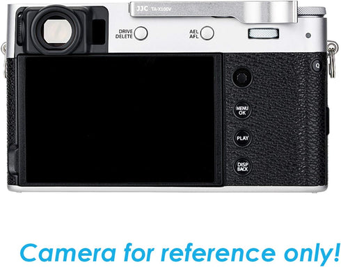JJC TA-X100V Silver Thumbs Up Grip for Fuji X100V Camera, Hot Shoe Thumb Grip, Premium Aluminium Alloy