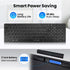 Bnnwa 3-Device (2.4G+BT), TV/Phone,12 Wireless Bluetooth Keyboard, Free Switching Ultra-Slim Compact Wireless Keyboard