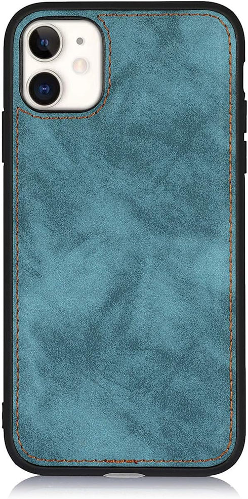 iCoverCase for iPhone 11 Wallet Case, Card Holder and Wrist Strap, PU Leather Flip Cover Case 6.1 Inch (Blue)