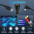 Dash Camera Car Charger, Dual USB Ports Mini/Micro USB Interfaces, Universal Car Adapter Power Cord 4m/13.12ft