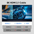 8K 5-Pack 6FT, 2.1 48Gbps 8K@60Hz 4K@240Hz/165/144Hz, PS4/PS5, HDMI Cable HDMI Cord Ultra High Speed Braided Cable