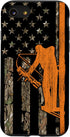iPhone SE (2020) / 7 / 8 Bow Hunting Tree Stand Deer Hunter American Flag Camouflage Case
