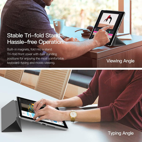 TiMOVO iPad 10.2 Case for 9th/8th/7th Generation, Slim Translucent Hard PC Protective Smart Cover