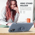 Thomo for iPhone 11 Pro Max Case - Liquid Silicone Ring Holder Kickstand, Full-Body Protective Cover, Lavender Grey
