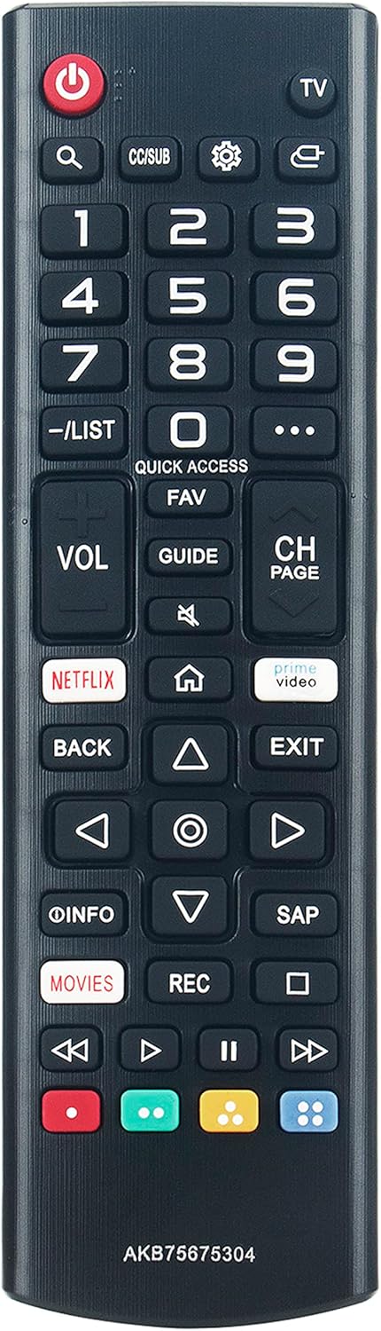 AKB75675304 Replacement Remote Control for LG TV 43UM6900PUA 49UM6900PUA 55UM6900PUA