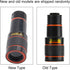 Macro Lens for Phone, 12x Telephoto Lens, Professional Universal Telephoto Lens for Smartphone