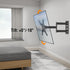 ELIVED 14-42 Inch 200x200mm, 44 lbs. Full Motion TV Monitor Wall Mount for Most LED LCD Flat Screen TVs & Monitors