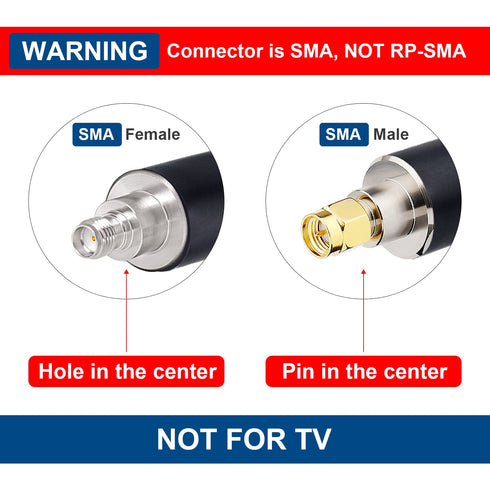 XRDS -RF SMA Cable - SMA Extension Cable, Low Loss KMR400 SMA Male to Female for 3G 4G LTE, 35FT