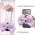 Miitoomo Cute Bow Phone Grip Stands Bling Love Diamond Charm Phonegrip Holder Universal Rotatable (Purple)