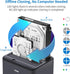 SSK 3.0 2.5 3.5 inch (2x20TB Aluminum Hard Drive Docking Station, USB to SATA Dual Bay External HDD Dock Caddy Reader