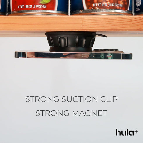 MagSafe Phone Holder Portable Mount, Reusable Stand for Shower, Mirror, Kitchen, Compatible with MagSafe, Adjustable