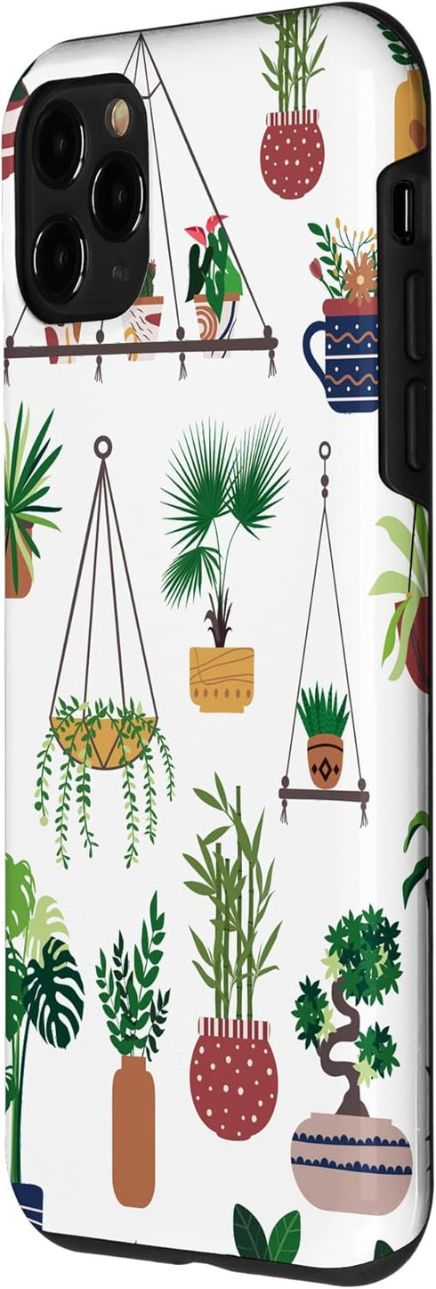 iPhone 11 Pro Indoor and Outdoor Plant Illustrations | Boho Nature Art Case