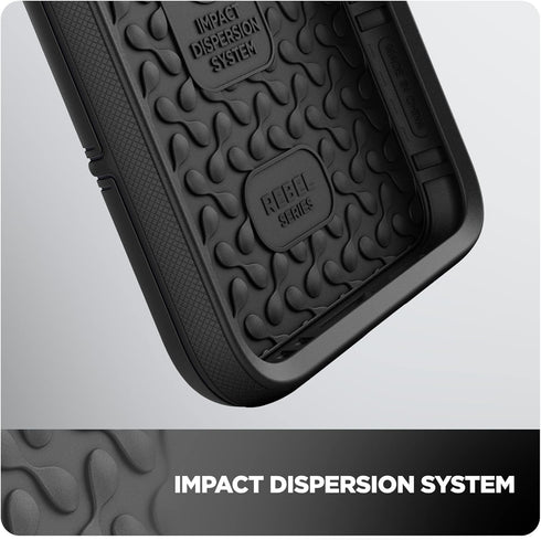 ENCASED Heavy Duty Protective Case for Samsung Galaxy S22 Ultra - Black Phone Cover