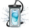 JOTO Universal Waterproof Phone Case for iPhone 16 15 14 13 Plus Pro Max, IPX8 Dry Bag, Grey