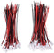 Letool 30 Pairs JST 1.25mm 2 Pin Micro Connector Plug with Red Black Wire Cable, 80mm