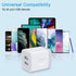 USB Wall Charger, 5Pack 2.1A Quick Dual Port Plug Charger for iPhone 15 14 13 12 11 Pro Max, Samsung Galaxy S24