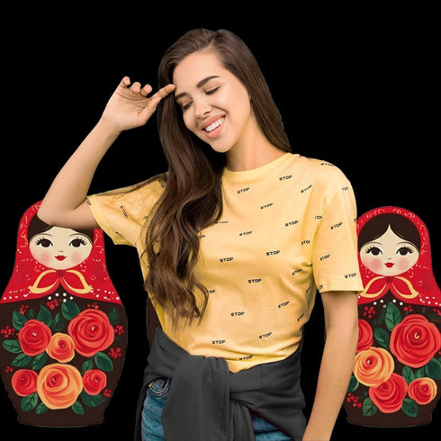 Generic Russian Nesting Dolls Funny Backdrop Background for Photography Photo Photoshoot Screen Parties Curtain