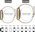 Geoumy Metal Magnetic Bands for Apple Watch 38mm, Stainless Steel Milanese Loop Replacement Strap (Light Gold)