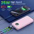 Pxwaxpy 40,800mAh Cables,25W 4.0 Pack 17/16/15 Portable Charger PowerBank with Built-in PD Fast Charging +QC Quick