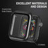 Case for Apple Watch 38MM Series 3/2/1 with Built-in Tempered Glass Screen Protector, Ultra-Thin Bumper Hard PC Cover