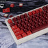 Jamon Keycaps Set, 173 Double Shot Cherry Profile Red PBT Keycaps with Key Puller for 60%, 75%, 80%, 85%, 100%