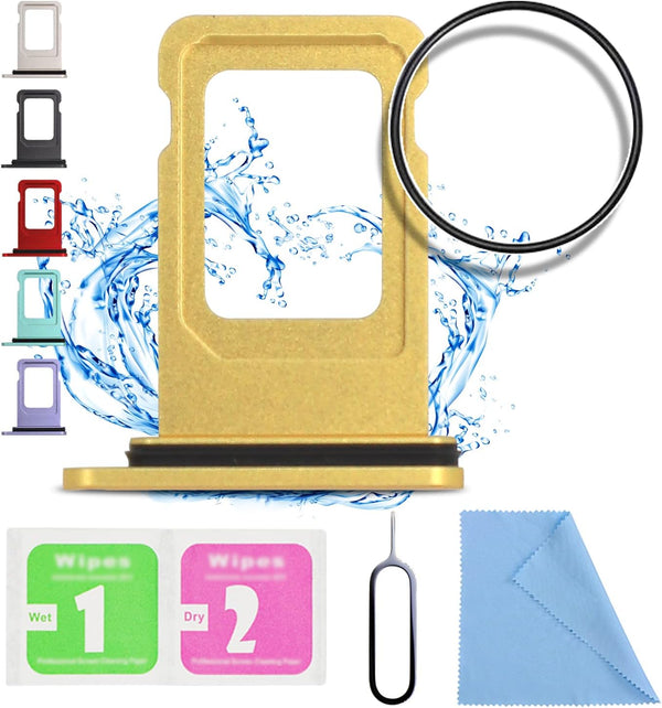 ASDAWN SIM Card Slot Replacement for iPhone 11, SIM Card Tray Holder, Waterproof Rubber Ring and SIM pin (Single Sim