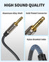 3.5mm 2FT/0.6m, Aux Cable Silver-Plated Wire Core Male to Male Cord for Headphones Car Home Stereos Speaker Compatible