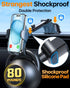 HTU 2024 Best Car Phone Holder Mount, Strongest Shockproof 5-in-1 Dashboard Stand for iPhone 16 15 Android