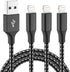 iPhone Charger 3pack, 10FT Apple MFi Certified Long Lightning Cable, Fast Charging USB Cable