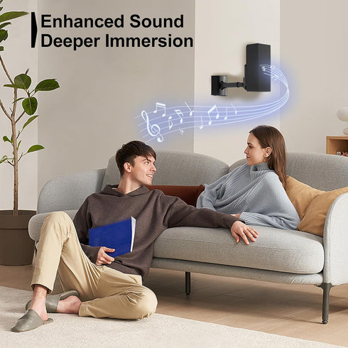Speaker Wall and Ceiling Mount for Bose UB-20, WB-50 Series II, Adjustable Tilt & Swivel up to 180° (Black)