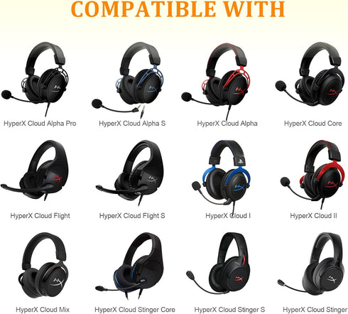 HyperX Cloud 2 Earpads Cooling Gel Cloud Alpha Ear Cushions Pads, Upgrade Earcups Parts Replacement for HyperX Cloud Stinger/Cloud Flight/CloudX/Cloud II/Cloud III/Cloud Alpha/Cloud Core/Mix Headsets