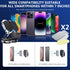 2 Pack Alloy Folding Magnetic Car Phone Holder, 360° Rotation Magnetic Cell Phone Holder for Car, Super Strong Magnet
