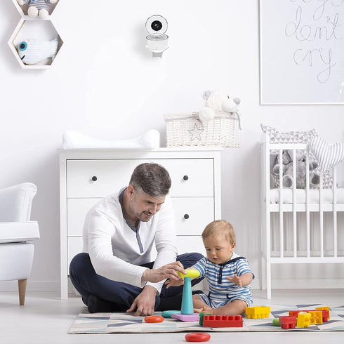 Anywhere Baby Monitor Mount, Compatible with Most Baby Brands, Simple Peel and Stick Installation, 1 Pack, White