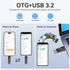 Vansuny 128GB 450MB/s 3.2 2 1 Type C Flash Drive Upgraded USB High Speed Flash Drive in OTG USB A + Type C Dual Thumb