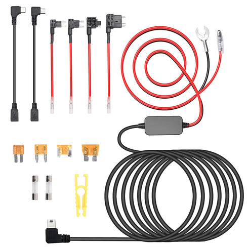 MONDGE 3-in-1 Hard Wire Kit USB-C & Micro/Mini USB Hardwire Kit for Dash